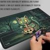 Zombie Cat Skull Noodles MTG Playmat 600X350MM Magic The Gathering Zone  Desk Mat Non-Slip Rubber Mpusepad Trading Card Game Pad