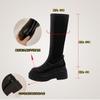 But Knee Boots Women's Autumn and Winter Velvet New Thick-soled Heightened Elastic Thin Boots Tall Knight Boots