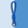 2Pcs Braided Rope Pendant Lightweight High-Elastic Keychain Holder with Reinforced Knot Design Macaron Color Mobile Phone Case Lanyard