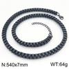 KALEN Gold Color Double Row Stainless Steel Bracelet for Men Hip Hop Cuban Link Necklace Extension Thick Waterproof Jewelry Gift