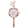 Quartz Movement Open Cuff Wristwatch Butterfly Motif Jewelry Bracelet Watch  Fashion Gift