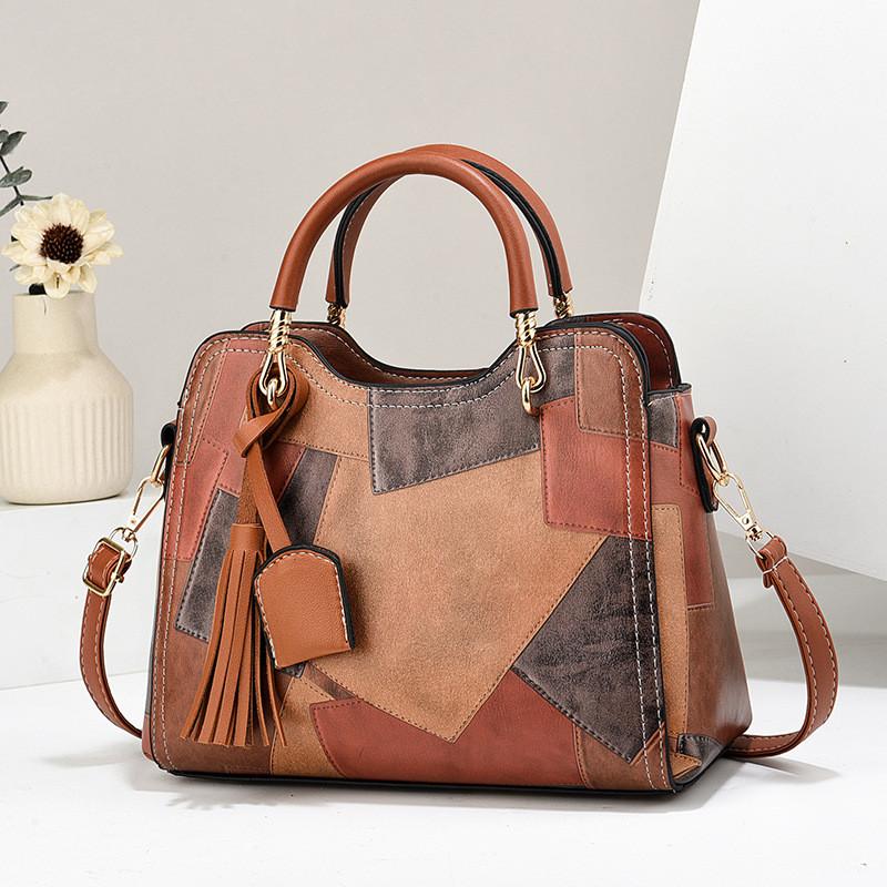 Stylish Pu Handbag For Women 2024 Korean Autumn Winter Fashion Trendy Shoulder Bag