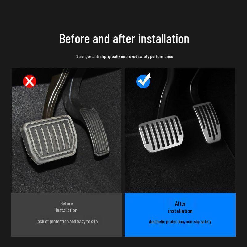 Tesla Model Y & 3 Accelerator/Brake Pedal and Footrest Modification Accessories
