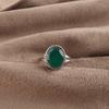 Natural Green Onyx Gemstone 925 Solid Silver Designer Handmade Jewelry Ring For Anniversary Gift RR-84-18