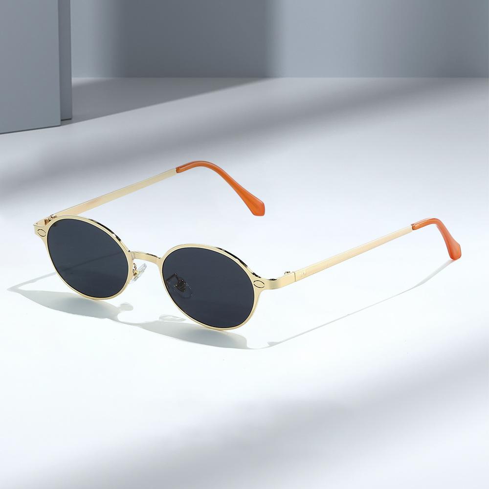 Fashion Oval Sun Glasses Small Frame Retro UV400 Shades Women Sunglasses Outdoor Travel Accessories