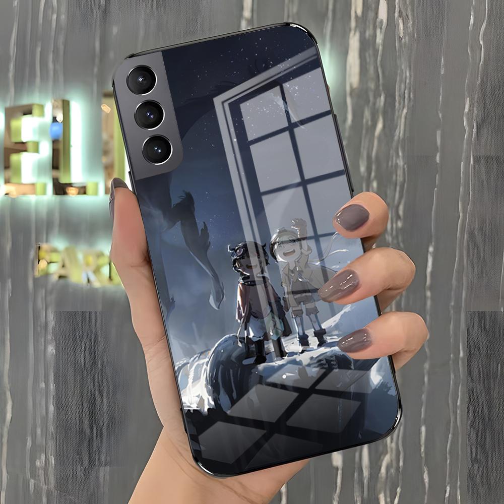 M-Made In Abyss Phone Case For Samsung A25 A13 A33 5G A54 A36 A35 A56 A52 A14 Shockproof Glass Cover