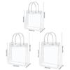 5/10 Stück transparente Geschenktüte mit Griff, PVC, für Geburtstagsfeiern, Hochzeiten, Süßigkeiten, Geschenkverpackungen, Weihnachten, Babyparty, Gastgeschenke, Geschenk, Blumenverpackung