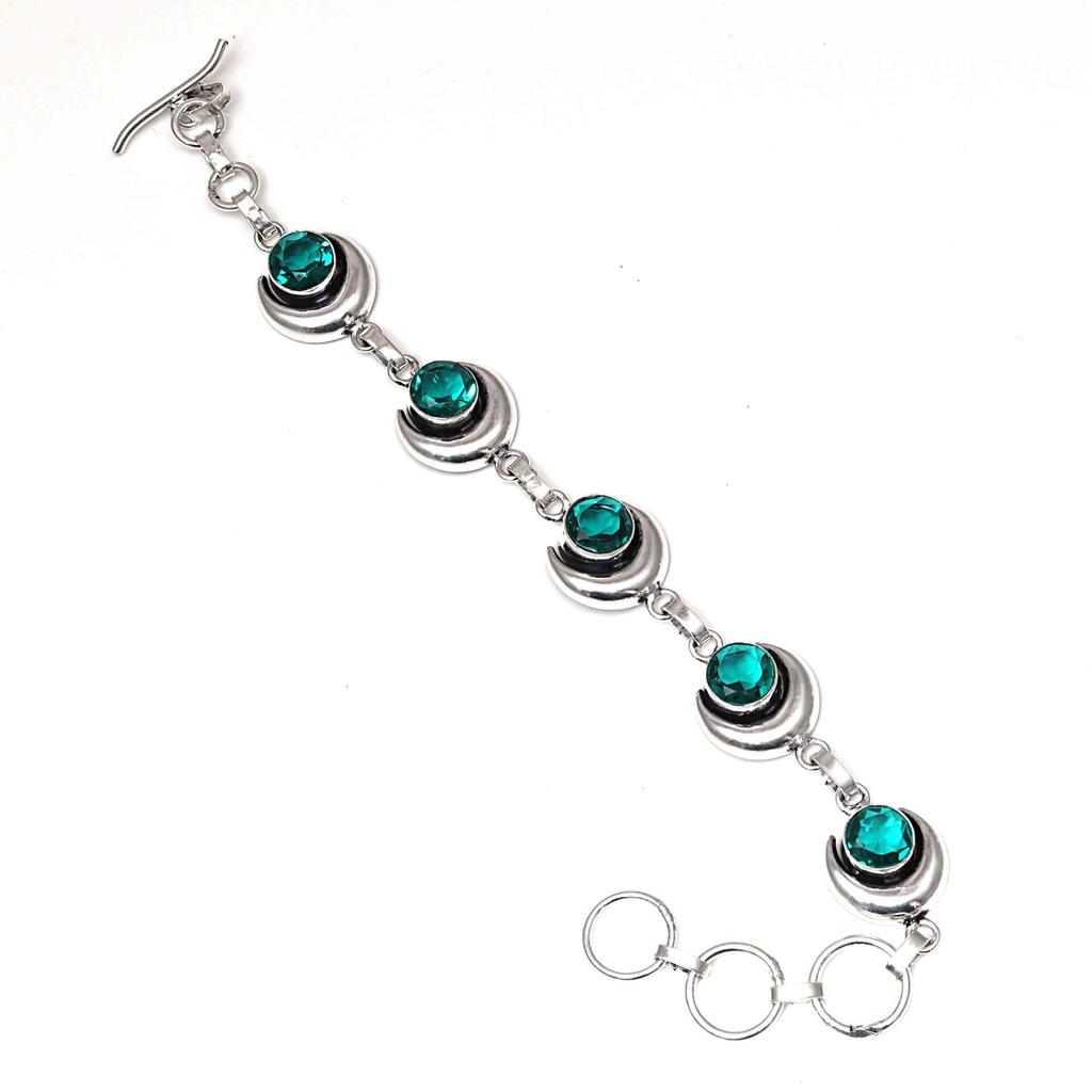 Chrome Diopside Gemstone Handmade Ethnic Jewelry Necklace Set 18-20''