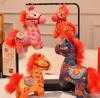 Cute Stuffed Animal Horse Keychain Chinese Zodiac Year Of Horse Fluffy Doll Pendant Decoration