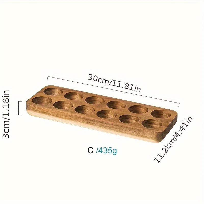 

Modern Wooden Egg Storage Box Multi-Compartment Kitchen Organizer for Fresh Eggs Perfect for Home Cooking Baking