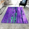 Flannel Printed Abstract Art Rug Purple Green Pattern Modern Kids Room Decor Soft Floor Mat For Bedroom Playroom And Creative