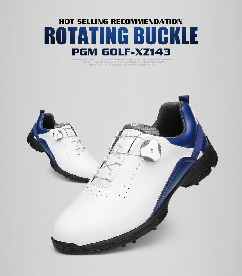 PGM Men's Spikeless Waterproof Golf Shoes - Anti-Slip & Breathable for Summer