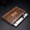 Chinese Solid Wood Tea Tray Drain Household Kung Fu Tea Set Tea Tray Storage Supplies Living Room Coffee Table Decoration