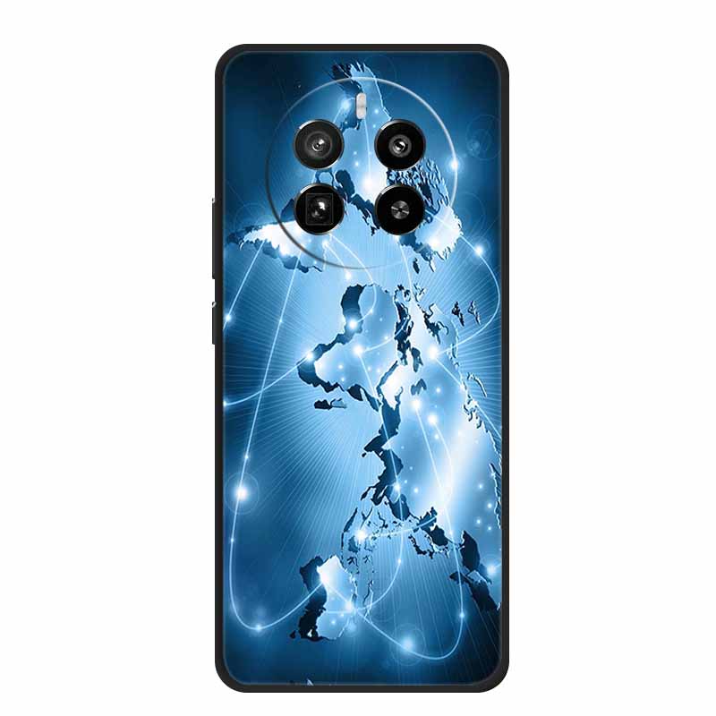 For Realme 12 Pro Case Realme12 Pro Plus 6.7" Black Silicone Soft Phone Case For Realme 12 Pro Back Cover Case 12Pro Coque Shell