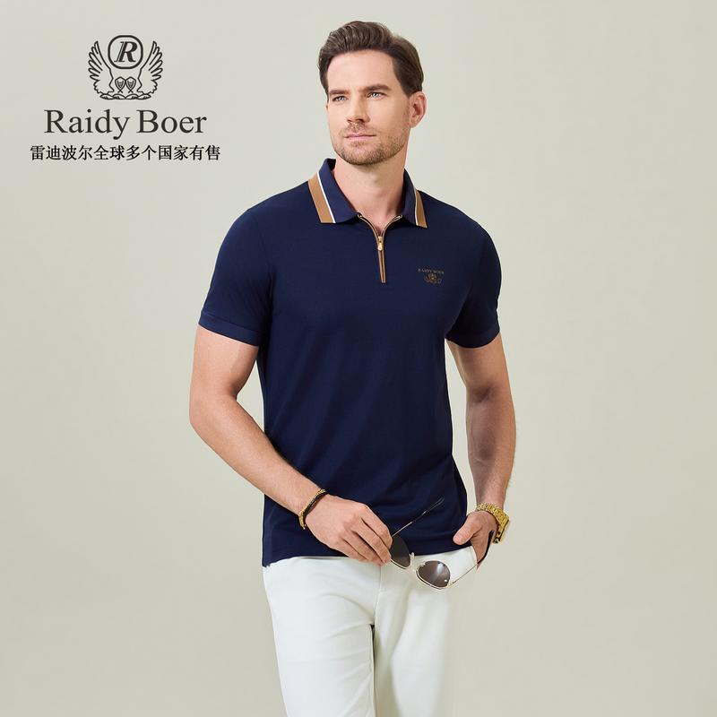 [Including Mulberry Silk] 2026 Summer Old Money Wind Short sleeved T-shirt Polo shirt 7742