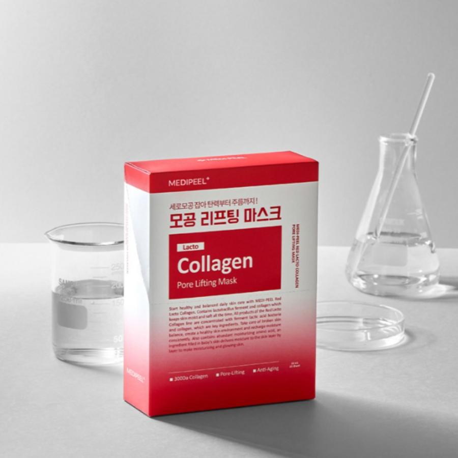 MEDIPEEL Red Lacto Collagen Porenlifting-Maske (30ml*10ea)