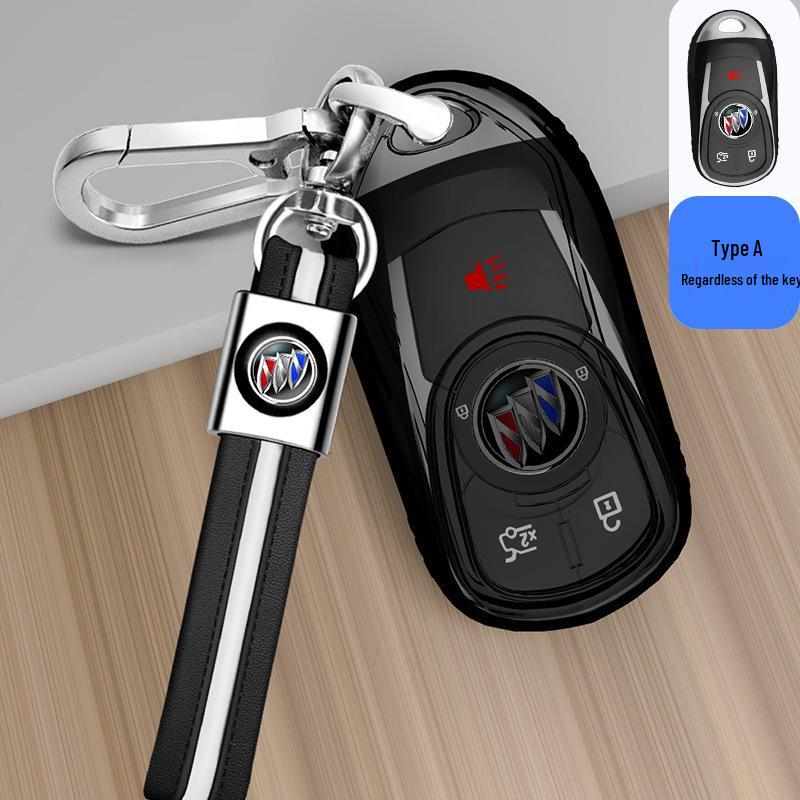 Transparent Full-Wrap Key Case for Buick Envision/Regal/Verano/Lacrosse/GL8