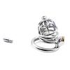 FRRK 304 Stainless Steel Chastity Device Comfortable Lock Large Cock Cage BDSM Chastity Cage for Man