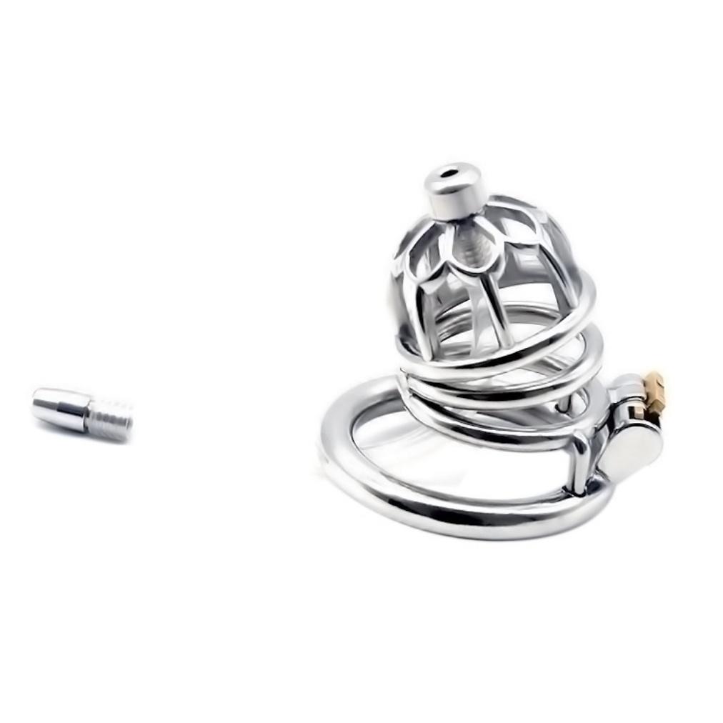 FRRK 304 Stainless Steel Chastity Device Comfortable Lock Large Cock Cage BDSM Chastity Cage for Man
