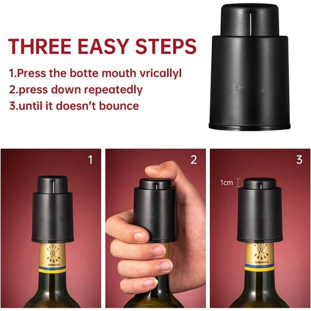 1/2Pcs Push Style Vacuum Wine Stoppers Sealed Storage Wine Corks Gifts Wine Preserver  Bar Tools