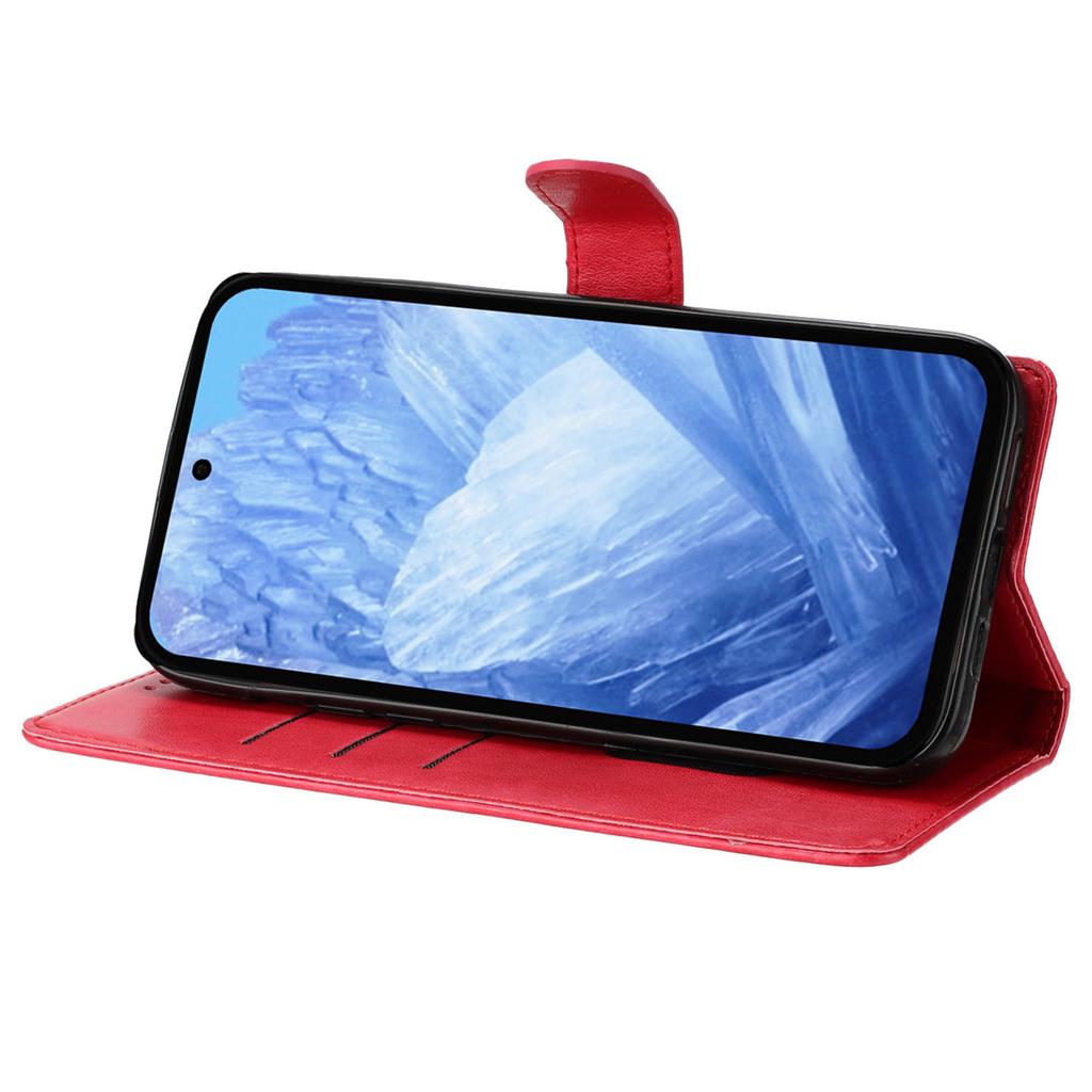 For Google Pixel 8 Pro Wallet Case Butterfly Floral Imprint Leather Phone Cover with Stand