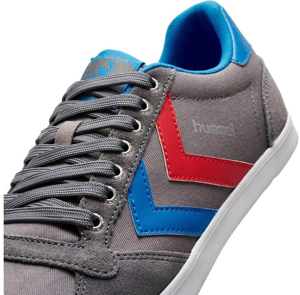 Кроссовки Hummel Slimmer Stadil Low Canvas castlerock/ribbon red/brilliant blue