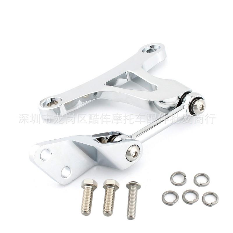 Motorcycle Engine Mount Bracket Harley Sportster 2004 Black Chrome Finish Suspension Support Frame