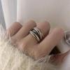 Ring Does Not Fade Niche Design Ins Opening Female High-end Sense Retro Cold Pearl Shell Versatile Irregular