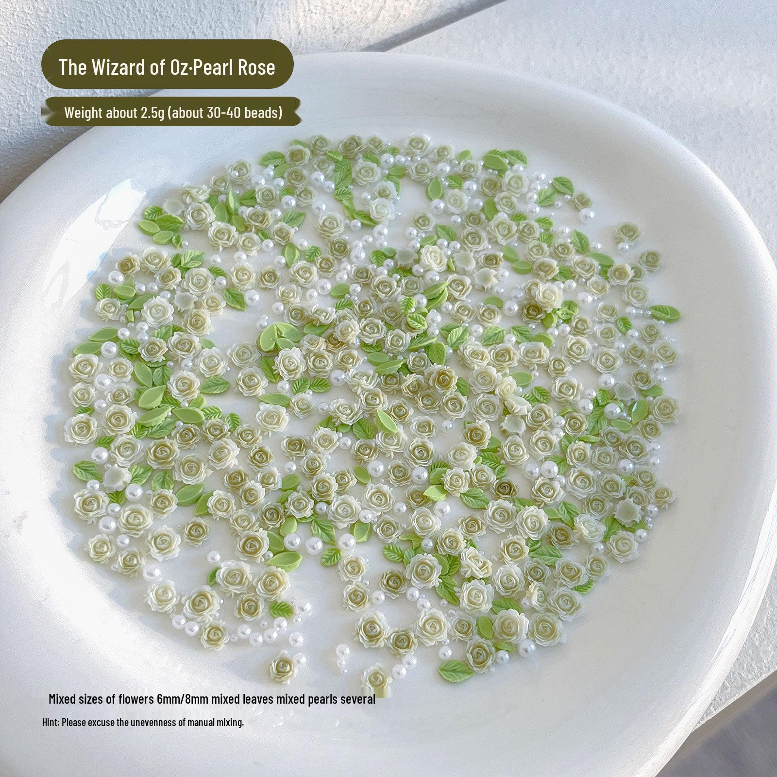 

Розовый 3D дизайн ногтей с розами, цветами из смолы и миксом жемчуга