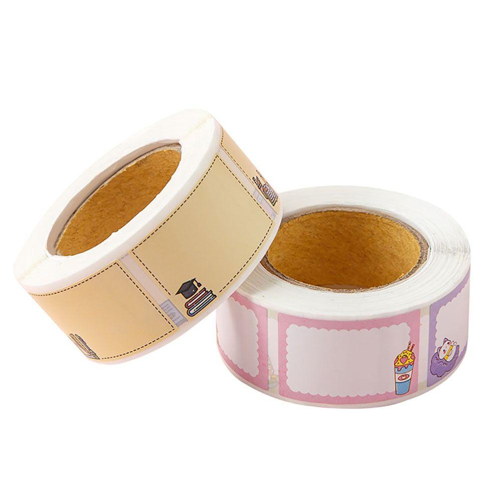 350Pcs/Roll 8 Patterns Name Sticker Custom Tag Sticker Portable Labels Sticker  Office