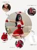 Santa Cosplay Rabbit Sexy Cute Bunny Girl Santa Costume Santa Claus Fancy Dress Christmas Costume Miniskirt Santa Women Free Size 5 Piece Set 4 Colors