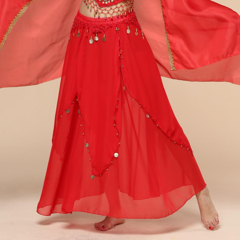 Břišní tanec Šifonová swingová sukně - Indický tanec Tréninkový a vystupovací kostým