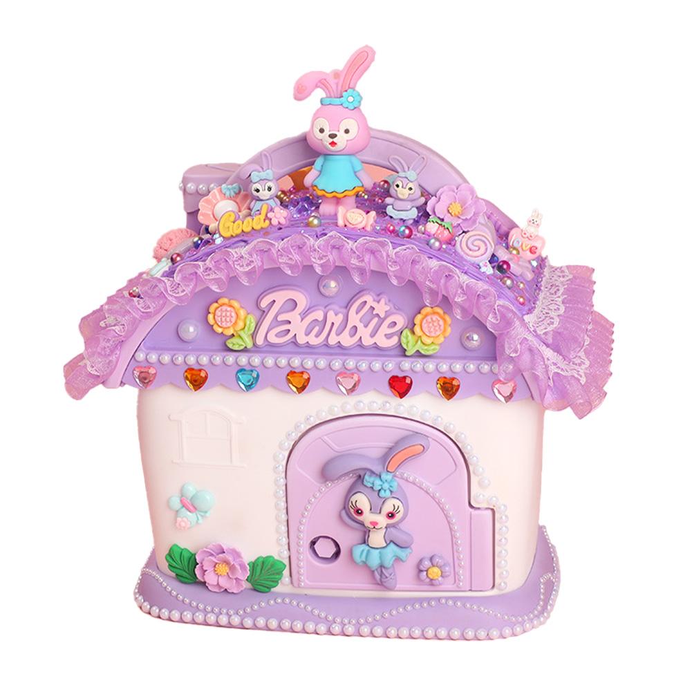 

Детская мультяшная копилка, милый домик для конфет, самодельная копилка, ручной сундук с сокровищами, подарки для девочек и мальчиков фиолетовый