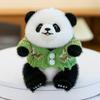 Sweater Wear Panda Plush Toy Cartoon Stuffed Animal Keychain Bag Decoration