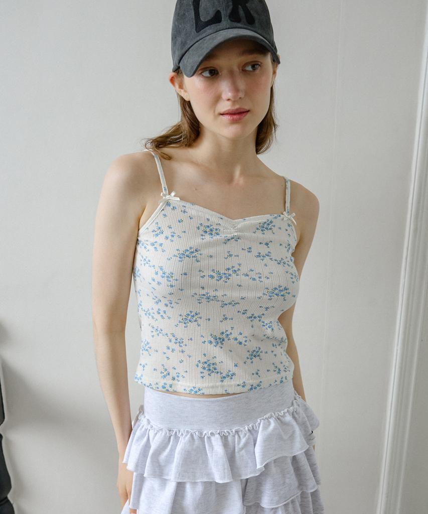 Leteoli Flower Ribbon Sleeveless_Blue