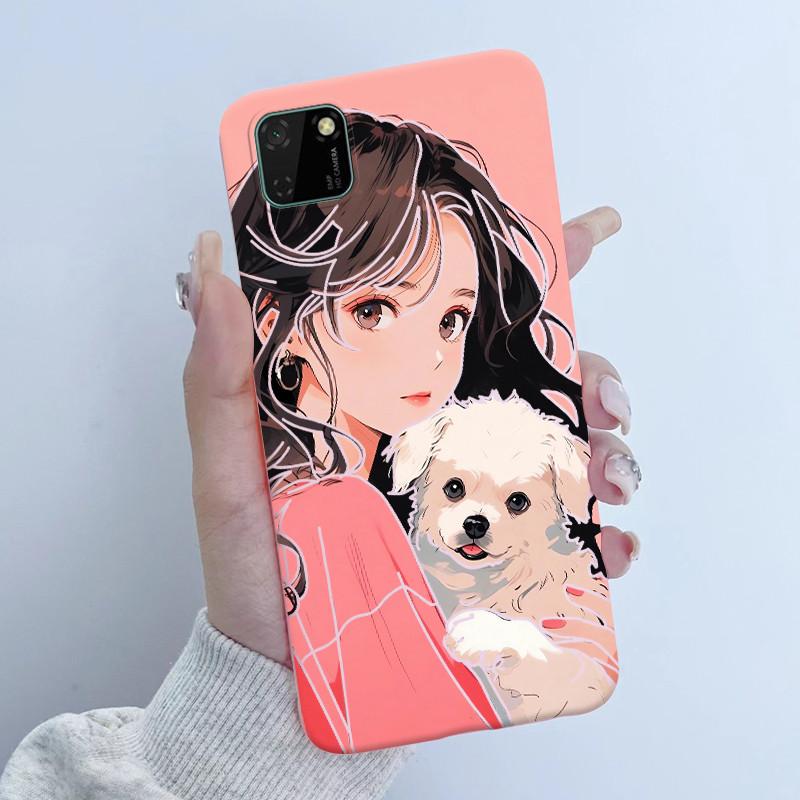 For Huawei Y5p Phone Case DRA-LX9 Butterfly Flower Girl Design Soft Silicone TPU Back Housing for Honor 9S HuaweiY5p Y 5p Covers