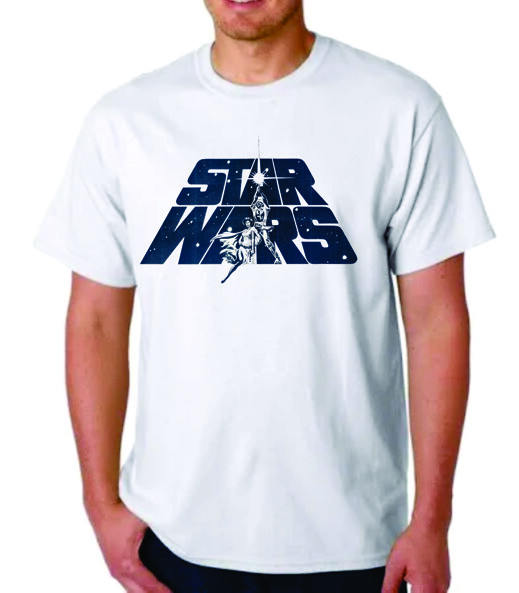 STAR WARS CLASSIC LOGO LUKE LEIA T-shirt KENNER SHIRT MOVIE TEE JEDI XXXXL