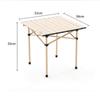 FTLY Portable Folding Aluminum Table and 2 Chairs Set