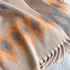 [T842] 65*180cm Heart Pattern Women Jacquard Scarf Thick Imitation Cashmere Tassel Shawl Winter Warm Neck Wrap Pashmina Blanket