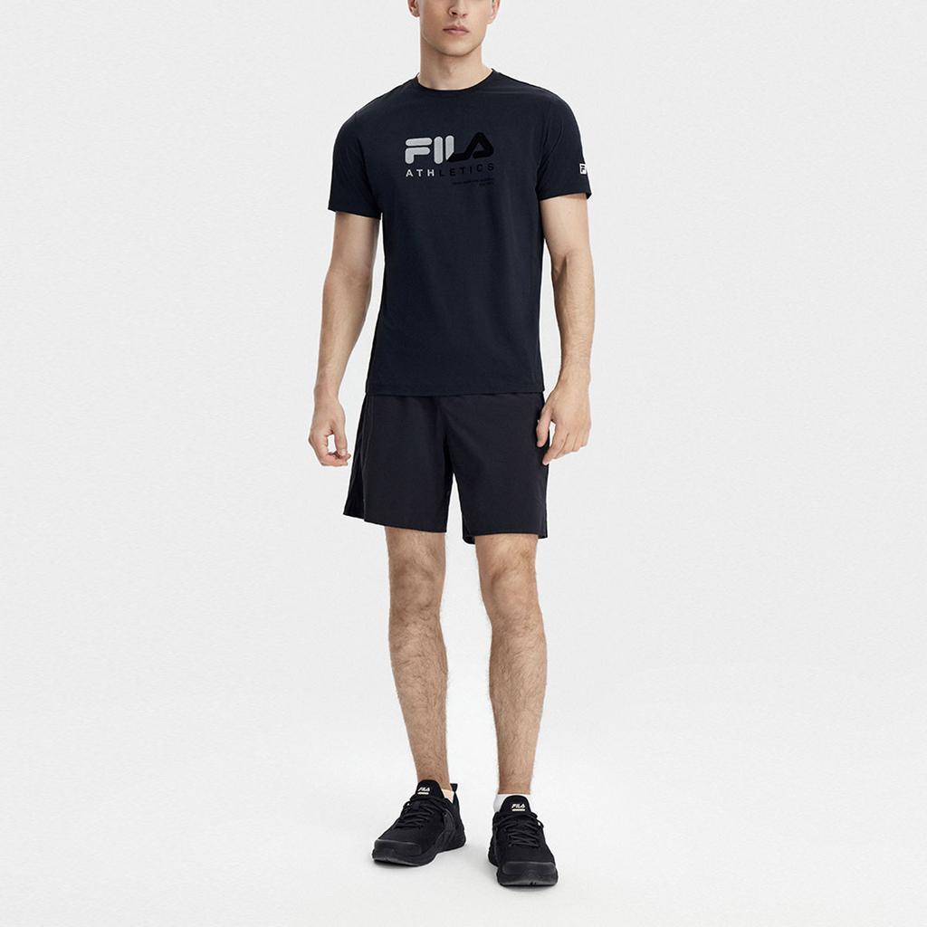 Fila Off-Court Fitness Short Sleeve T-Shirt Men Tops Deep-Black A11M321104ABK