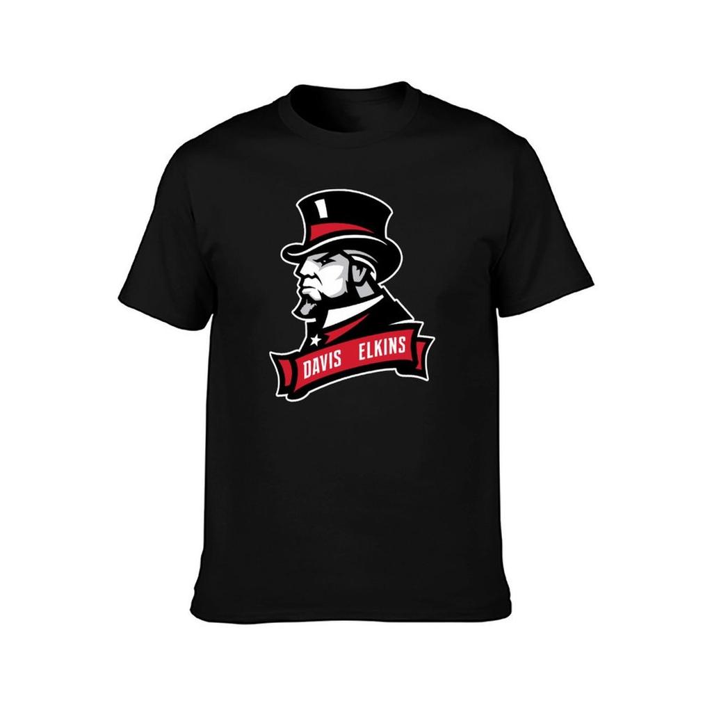 Davis Elkins College T-shirt Short de Sport à Manches Courtes