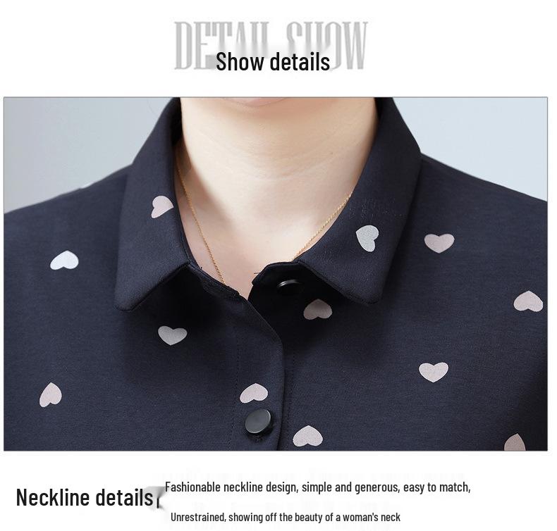 Mittellanger bedruckter Trenchcoat für Damen: Neuer 2025 Frühling & Herbst Mode-Cardigan für Mittelalte & Ältere