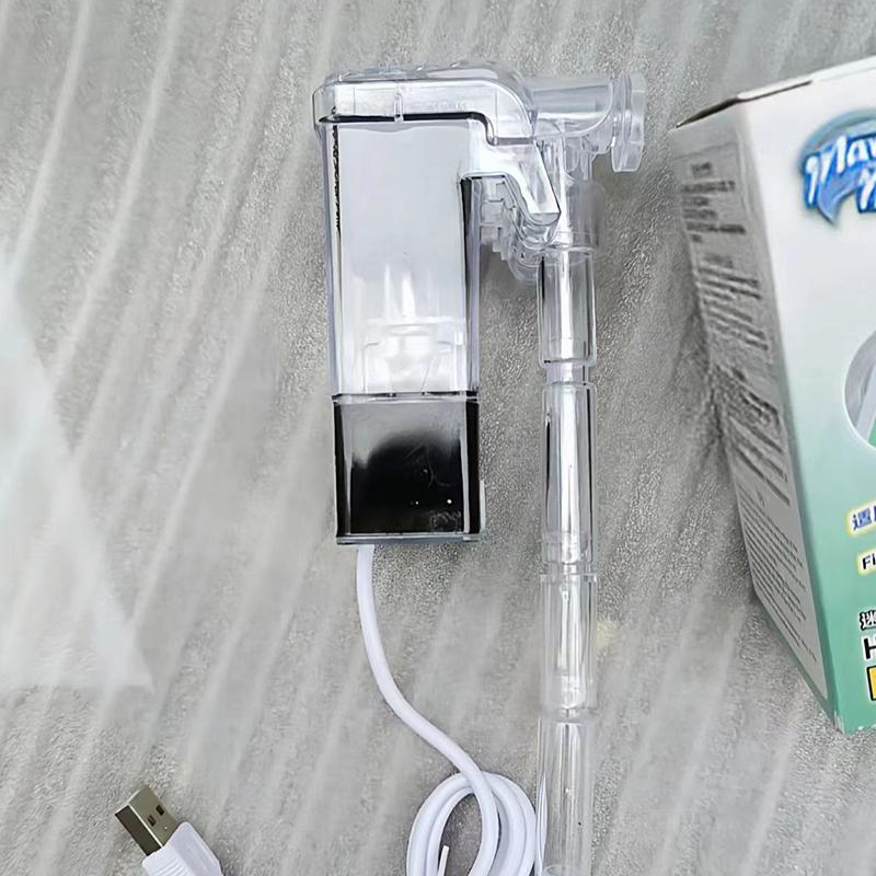 3 In 1 Small Aquarium Filter Small Tank Filter Suspension Oxygen Pump Water Purifier