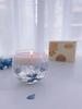 1 cup of blue floating flower scented candles, used for home decoration, rooms, bedrooms, study rooms, Valentine's Day gifts.
