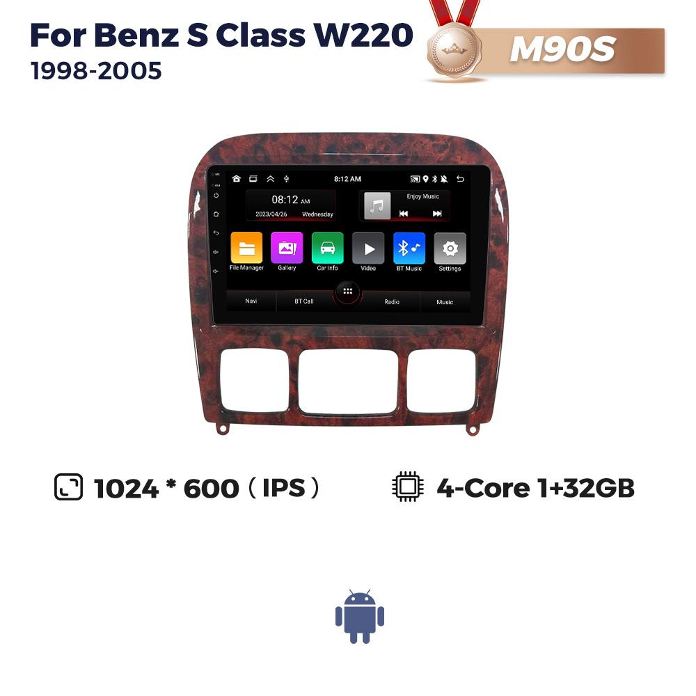 Navifly 2Din Android Car Radio Multimedia Player GPS For Mercedes Benz S Class W220 S280 S320 S350 S400 S430 S500 S600 1998-2005