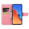 For Xiaomi Redmi 12 4G PU Leather Wallet Case Butterfly Imprinted Phone Cover with Stand