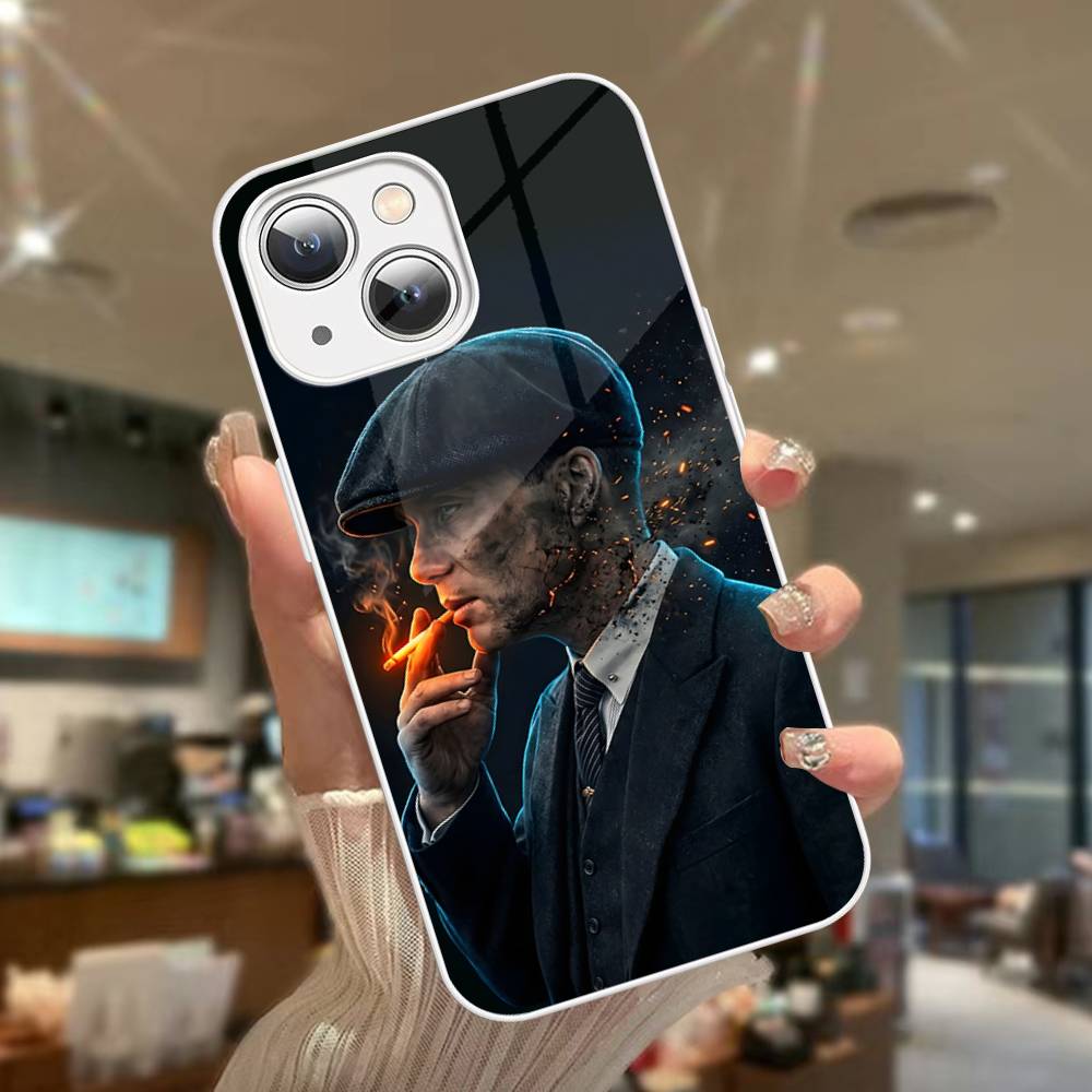 Movie P-Peaky-S B-Blinders For IPhone 14 13 12 Mini 11 Pro XS Max X XR 14 Plus Tempered Glass Cover