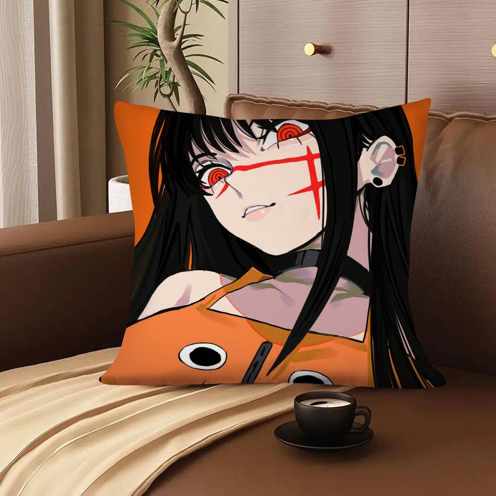 1Pc Amine Girl Mitaka Asa Chainsaw Man Pillow Case Fashion Square Pillowcase Bedroom Sofa Room Ins Decoration Leisure