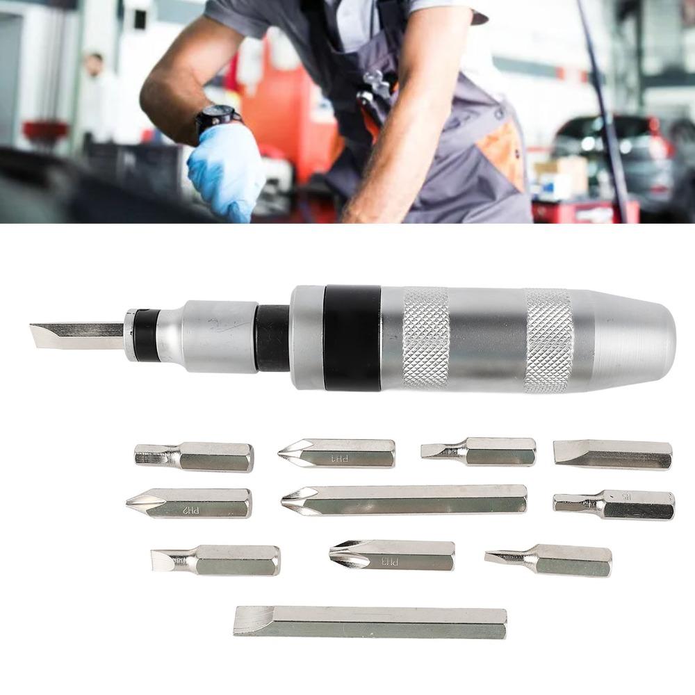 13pcs Reversible Manual Impact Screwdriver Drive Impact Screwdriver For Tighten Fasteners