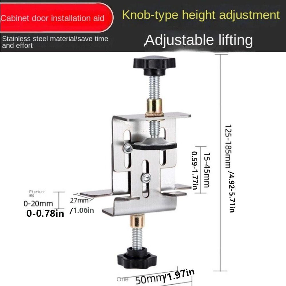 Adjustable Cabinet Door Installation Positioner Effort Floor Cabinet Support Clamp  Carpentry